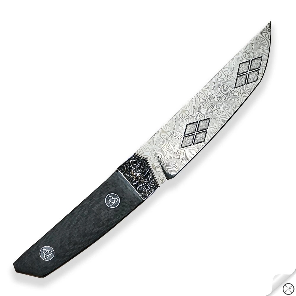 foto Dellinger Ghost Hannya, dama�kov� tanto n��, nerez ocel, karbon